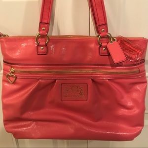 Bright Pink, Tote-Size Coach Purse
